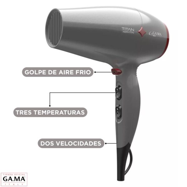 Titan Keratin 2300w (secador) - Imagen 5