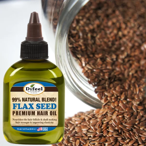 FLAX SEED Premium hair oil 2,5 oz. - Imagen 2